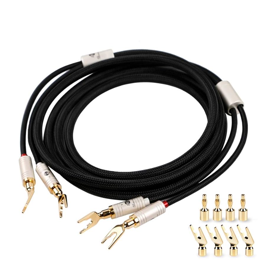 Amazon | BOAACOUSTIC Hi-Fi バナナプラグ/Yラグ端子/Yラグ